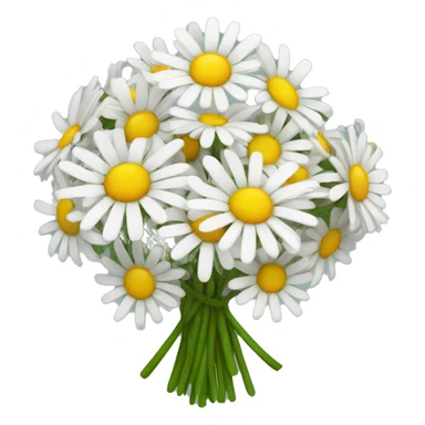 Daisy bouquet sticker