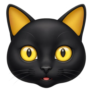black cat reaction sticker