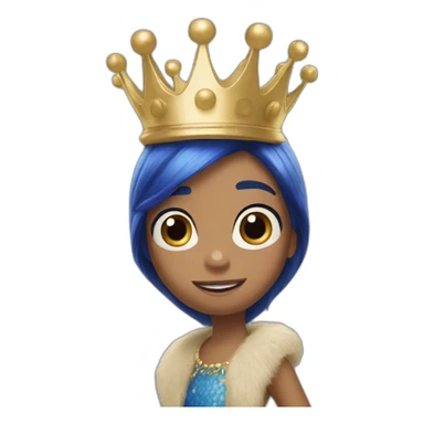 finding dory wearing gold crown sticker