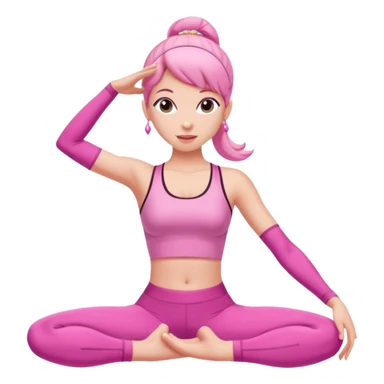 Pink pilates princess sticker