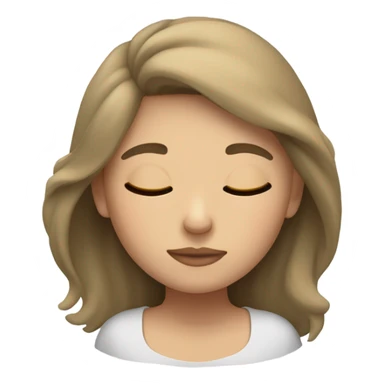 dark blonde hair white girl sleeping sticker