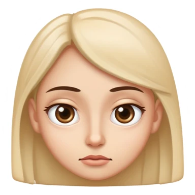 Wide eyed side eye  sticker