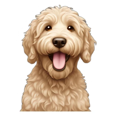 The Happiest labradoodle  sticker
