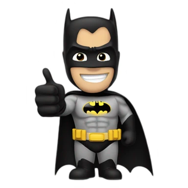 The Batman doing a thumb up sticker