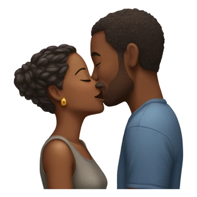  couple kiss moment sticker