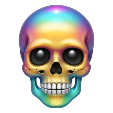 💀iphone emoji with aura skuttle sticker