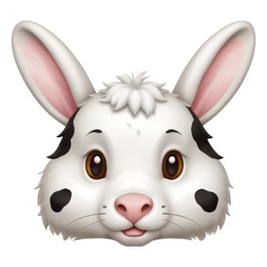 Mix of a cow and a rabbit sticker