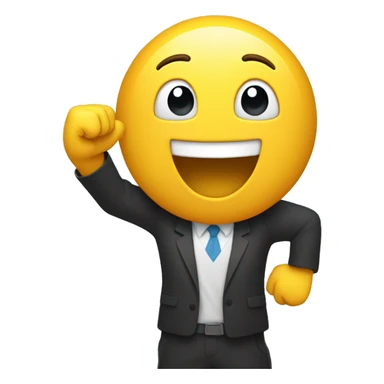 Happy arms up sticker