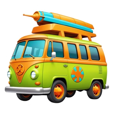Scooby doo mystery machine sticker