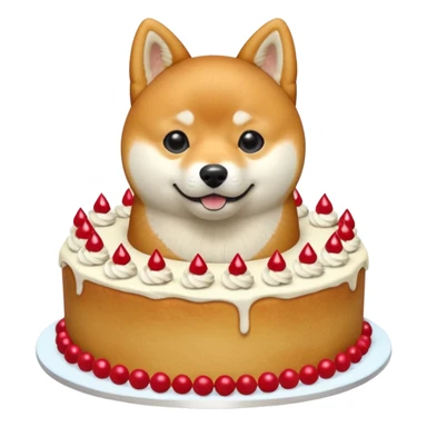 Shiba Jasper cake sticker
