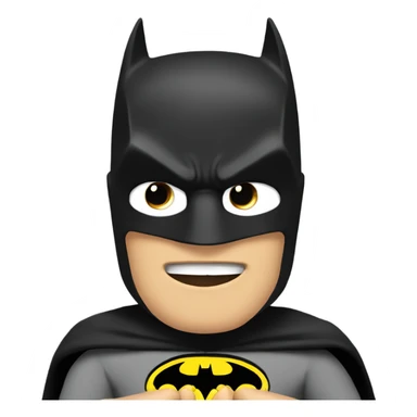 batman saying he is right with his thumsb up sticker