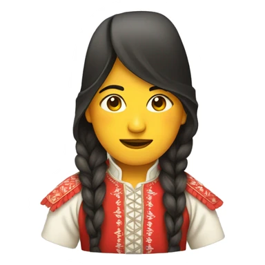 traditional chilean dress sticker
