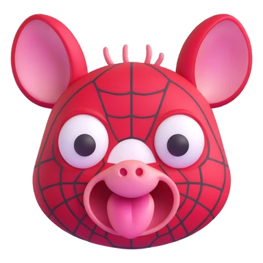 Spider-Ham face with expressive eyes sticker