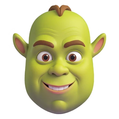 iconic Shrek face sticker
