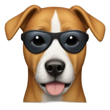 Dog with ski mask sticker