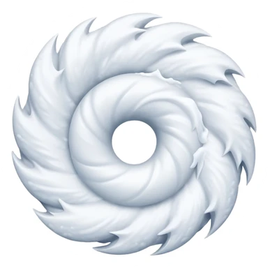 snow swirl sticker