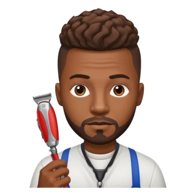 Street Barber black man  sticker