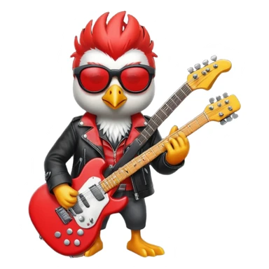 rockstar bird sticker