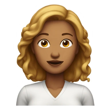 woman with defined jawline sticker