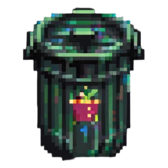 trash bin icon sticker