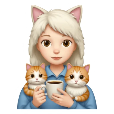 Coffee and cats sticker