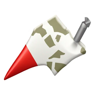 red and white map pin sticker