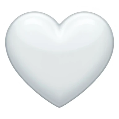 화이트 하트 sticker