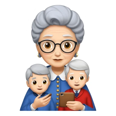 add the boy and make the granny more british  sticker