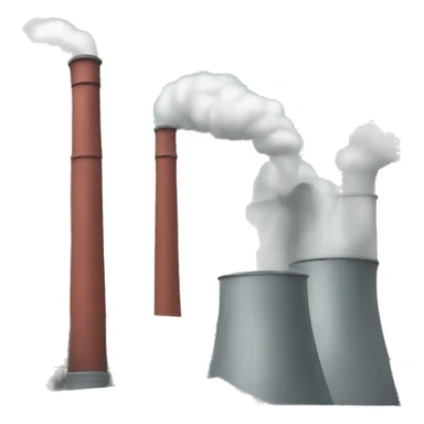 factory with chimney sticker