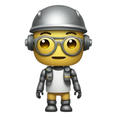 a hipster robot coding sticker