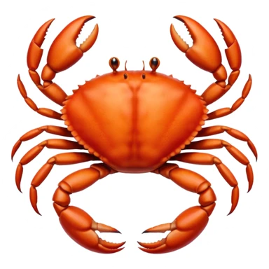 generate a emoji combine crab and human sticker