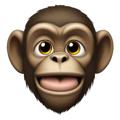 Monkey being naughty sticker