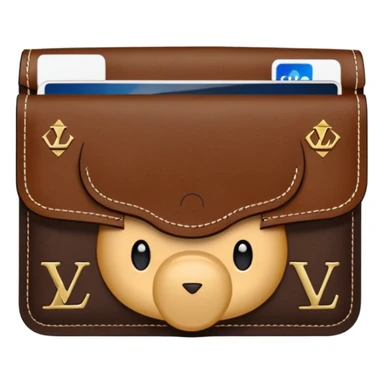 LV wallet sticker