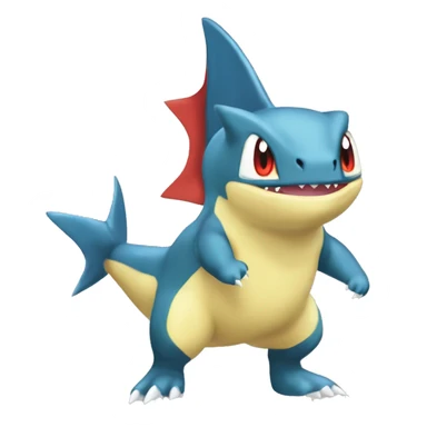 Sharpedo-Charmeleon-Gible-Larvitar-Fakémon Full Body sticker