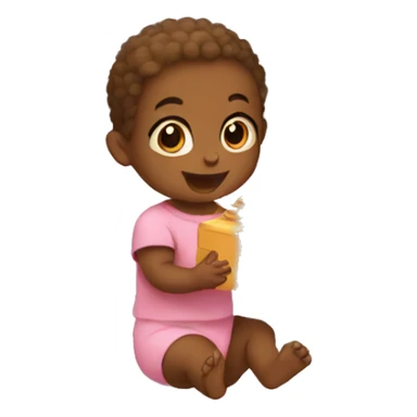  Baby opening presents  sticker