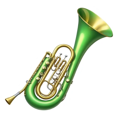 green horn instrument sticker