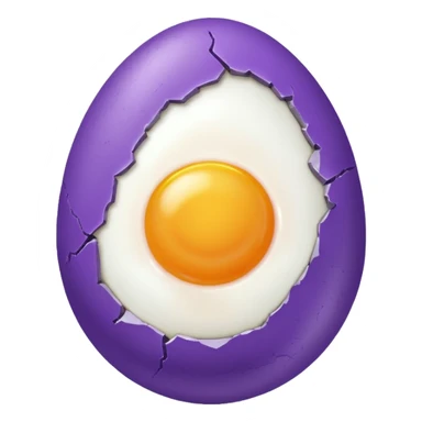 the egg in the violet circle sticker
