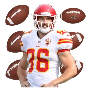 Football + Taylor swift + travis kelce sticker