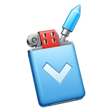 Verificación azul más claro sticker