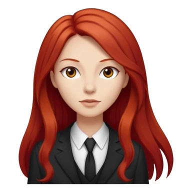 Mujer flaca con cabello largo color rojo color de piel blanca, Hombre de color medio moreno con cabello color negro, flaco sticker