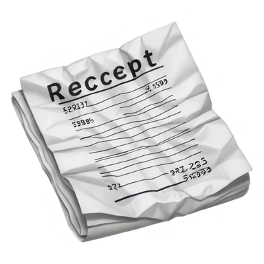 receipt sticker