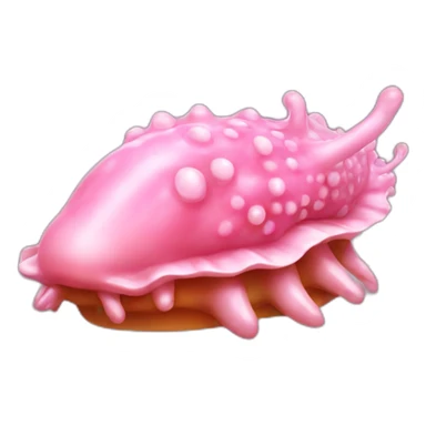 pink sea slug sticker