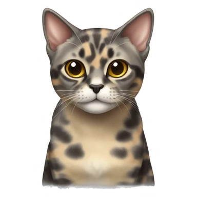 Dilute tortie cat sticker