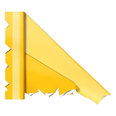 Street Poster + torn corner + yellow tape, Street Advertisements. sticker