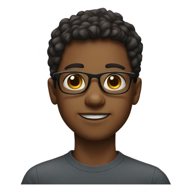 boy in glasses portrait sticker