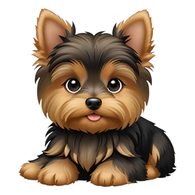 Yorkie puppy sticker