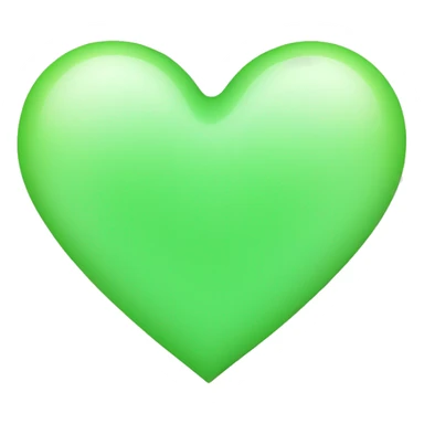 Light green heart sticker