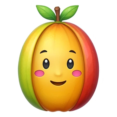 one fruit candy in a colored wrapper sticker