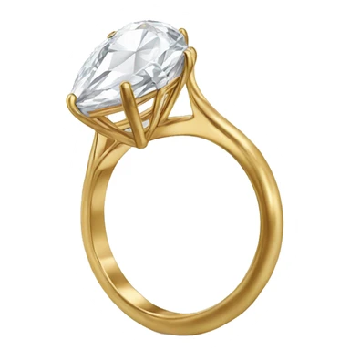 a real diamond pear shaped ring  sticker
