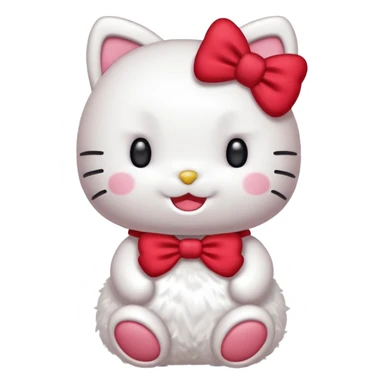 Hello Kitty laughing very hard 😂 with full body  sticker